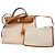 Hermès Borsa 2-way Hermes Herbag Zip PM Toile GM Gold G Stamp D'oro