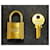 Hermès Gold-plated Padlock and Key Charm Golden  - view 3