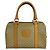16 Céline Celine Vintage Macadam Blazon Pattern Handtasche Braun Beige
