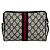 Gucci Sherry Line GG Logo Muster Leder Mini Schultertasche Rot Marineblau - Ansicht 3