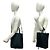 Céline Celine Cabas Vertical Small de cuero Shoulder Bag 2-Way Negro - vista 2