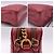Gucci Borsa Camera GG Marmont in pelle trapuntata diagonale rossa con doppia zip Rosso - vista 6