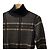 Autre Marque Dries Van Noten Rollkragen-Strickpullover mit Karomuster Schwarz Beige - Ansicht 2