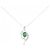 Autre Marque Collana in giada e diamanti in platino Verde