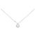 Autre Marque Collana in platino PT850 e diamante Argento