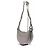 Polène Borsa a tracolla in pelle Numéro Dix Grigio - vista 2