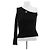 Top asimétrico negro de algodón Courreges