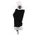Top asimétrico negro de algodón Courreges - vista 4