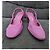 Chanel Décolleté slingback in velluto a coste rosa - vista 2