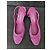 Chanel Décolleté slingback in velluto a coste rosa - vista 3