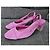 Chanel Décolleté slingback in velluto a coste rosa - vista 5