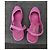 Chanel Décolleté slingback in velluto a coste rosa - vista 8