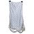 Autre Marque Falda de seda Rave Review a rayas y encaje Blanco Gris - vista 3
