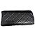 Chanel gesteppte Lammleder-Pochette mit Charms Schwarz