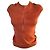 Top de punto plisado naranja Gianni Versace