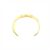 Timeless Bracciale rigido Chanel Vintage placcato oro D'oro - vista 4