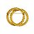 Broche Double Circle Christian Dior Dourado - vista 2