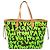 Borsa Tote Neverfull GM da donna Louis Vuitton Verde - vista 2