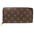 Louis Vuitton Monogram Brown Zippy Wallet Braun