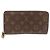 Cartera Larga Louis Vuitton Zippy para Mujer M41894 Monogram Rose Ballerine