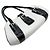 Borsa a mano da donna Loewe Senda Nero Bianco Blu - vista 3