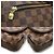 Borsa a Spalla Louis Vuitton Brooklyn MM Marrone - vista 7