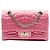 Chanel Pink Coco Croc Steppseide Reissue 2.55 Double Flap 224