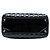 Tote Chanel Black CC Quilted Patent North South Nero - vista 3