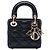 Lady Dior in micro agnello cannage nero di Dior