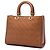 Lady Dior em couro de bezerro Ultra Matte Cannage em relevo marrom Large - vista 2