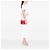 Chanel Red Small Quilted Grained Calfskin Label Click Flap Rosso - vista 6