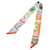 Sciarpa Twilly in seta Hermès White Rayures D Ete  - vista 2