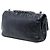 Chanel Black Small Crinkled Patent Frame Single Flap Nero - vista 2