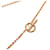 Hermès Mini Maillon Anhänger Halskette, Roségold beschichtet und rosa Pink Golden  - Ansicht 4