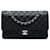 Chanel Black Medium Classic Caviar Double Flap Nero