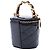 Vanity Neceser Chanel Afternoon Tea de charol acolchado negro con cadena - vista 2