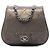 Chanel Coco Twin Flap in pelle di vitello trapuntata marrone Small Bronzo