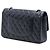Chanel Black Medium Classic Caviar Double Flap Nero - vista 2