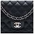 Chanel Black Medium Classic Caviar Double Flap Nero - vista 6