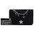 Chanel Black Quilted Suede Cocostellar Wallet on Chain Schwarz - Ansicht 7