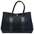Hermès Black Toile e Negonda Garden Party 36 Nero