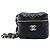 Clutch Vanity Chanel Black CC in agnello trapuntato Nero
