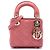 Lady Dior in micro agnello rosa cannage Dior