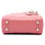 Lady Dior in micro agnello rosa cannage Dior - vista 3