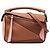 LOEWE Borsa Mini Tricolor in pelle di vitello marrone Puzzle