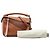 LOEWE Borsa Mini Tricolor in pelle di vitello marrone Puzzle - vista 8