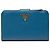 Cartera Prada Blue Saffiano French Wallet Azul