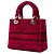 Dior Red Medium Embroidered Velvet Roses Lady D Lite Rosso - vista 2