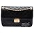 Chanel Black Large Lambskin Chic With Me Flap Nero - vista 7