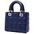Dior Blue Small Lambskin Cannage My ABC Lady Dior Blu scuro - vista 2